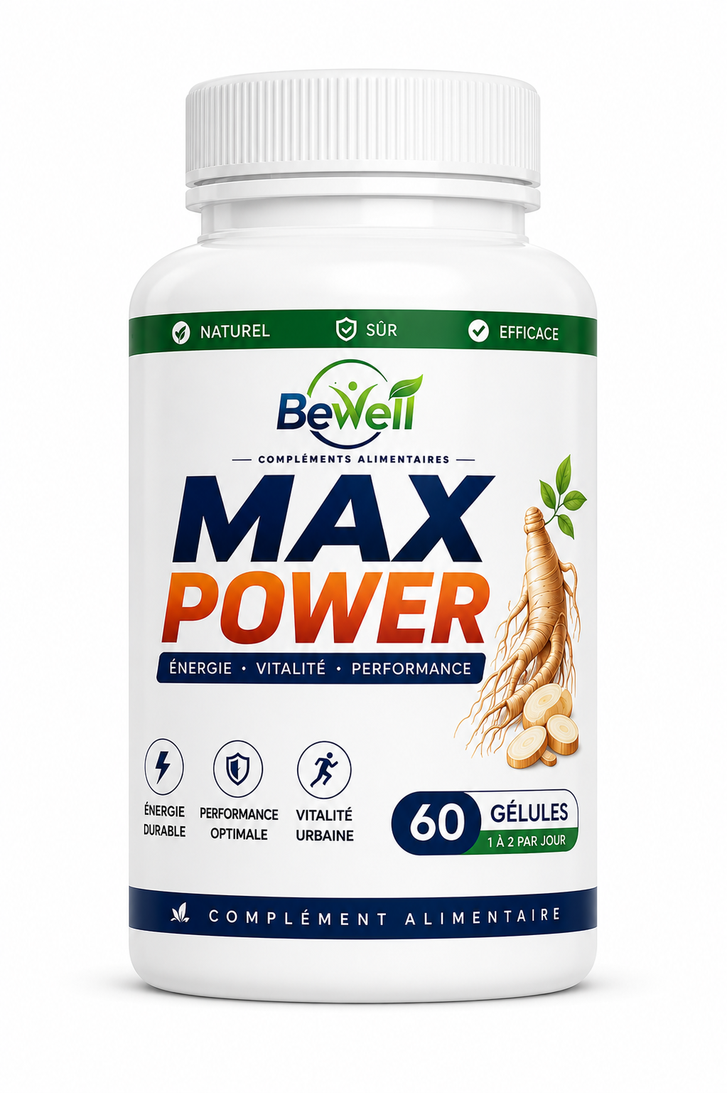 Étiquette MAX POWER Bewell